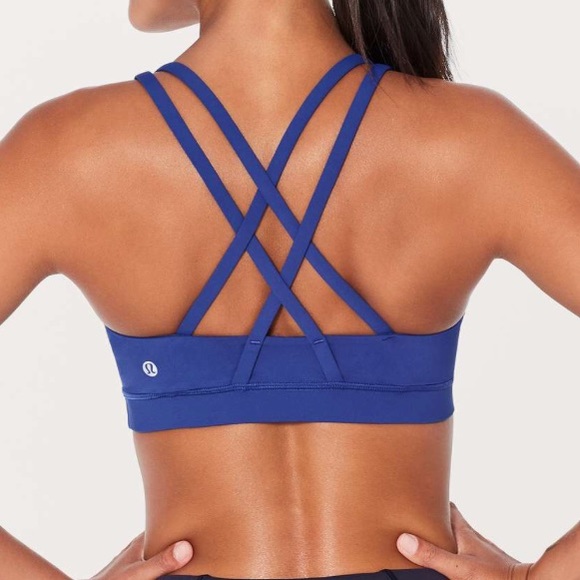 lululemon athletica Tops - NWT PSYCHIC LULULEMON ENERGY BRA - - Size 8 Blue
